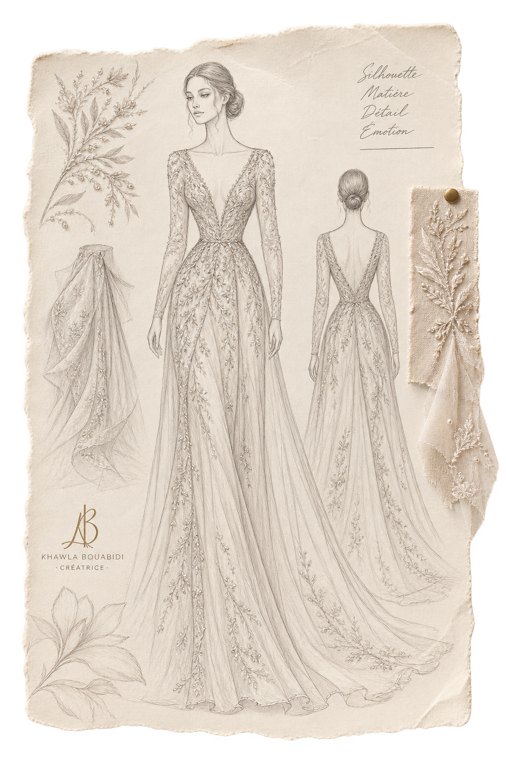 Khaoula Bouabidi — croquis couture